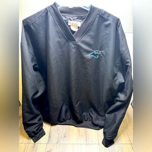 Carolina Panthers NFL Sports Haley Warm Up Pullover Golf Jacket Black Men’s XL